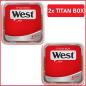 Preview: 2x West Red Tabak Titan Box 280g Volumentabak Stopftabak West Rot Eimer