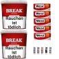Preview: 2x Break Red / Rot Volumentabak Giga Box 195g + 1000 Hülsen + 5 Feuerzeuge