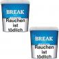 Preview: 2 x Break Blue Giga Box 195g Volumentabak Break Blau Stopftabak Eimer Giga Box