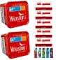 Preview: 2x Winston Red Titan Box Volumentabak Stopftabak 260g + 1000 Hülsen + 5 Feuerzeuge