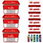 Preview: 3x Winston Red Mega Box Volumentabak Stopftabak 120g + 1000 Hülsen + 5 Feuerzeug