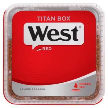2x West Red Tabak Titan Box 280g Volumentabak + 1000 Hülsen + 5 Feuerzeuge