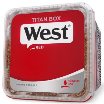 2x West Red Tabak Titan Box 280g Volumentabak + 1000 Hülsen + 5 Feuerzeuge