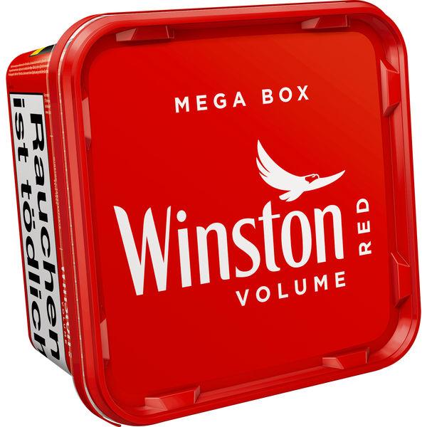3x Winston Red Mega Box Volumentabak Stopftabak 120g + 1000 Hülsen + 5 Feuerzeug