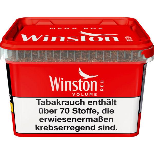 3x Winston Red Mega Box Eimer Volumentabak Stopftabak Winston Red 120 Gramm