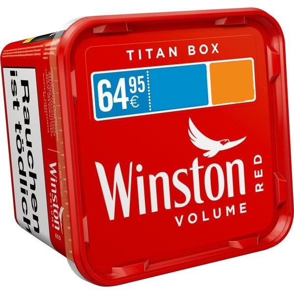 2x Winston Red Titan Box Volumentabak Stopftabak Winston Red 260 Gramm
