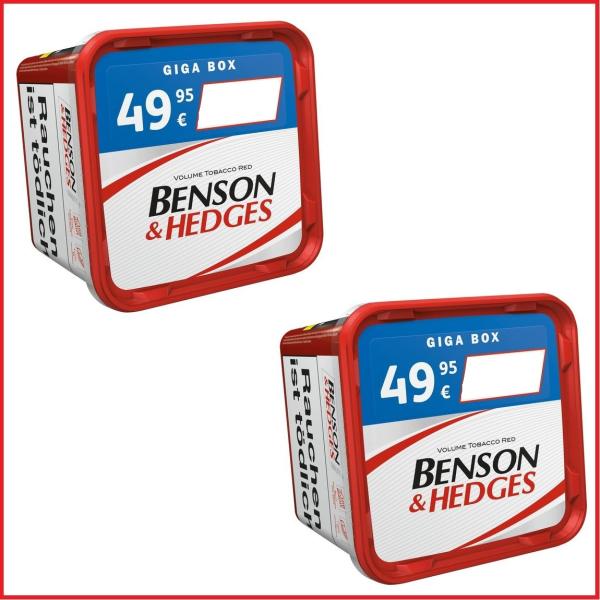 2x Benson & Hedges 235g Giga Box Stopftabak Volumentabak Benson Hedges 235 Gramm