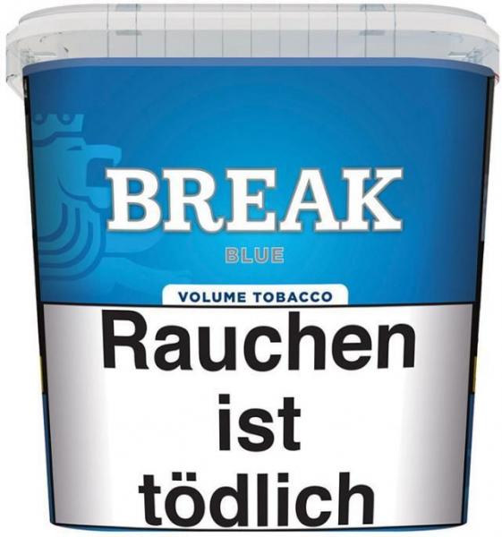 2 x Break Blue / Blau Volumentabak Giga Box 195g + 1000 Hülsen + 5 Feuerzeuge